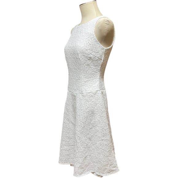 B.Smart Sleeveless A-Line Dress White Floral 9-10 - Picture 3 of 5